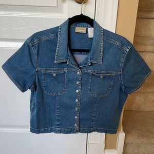 Liz Claiborne Lizwear Denim Top